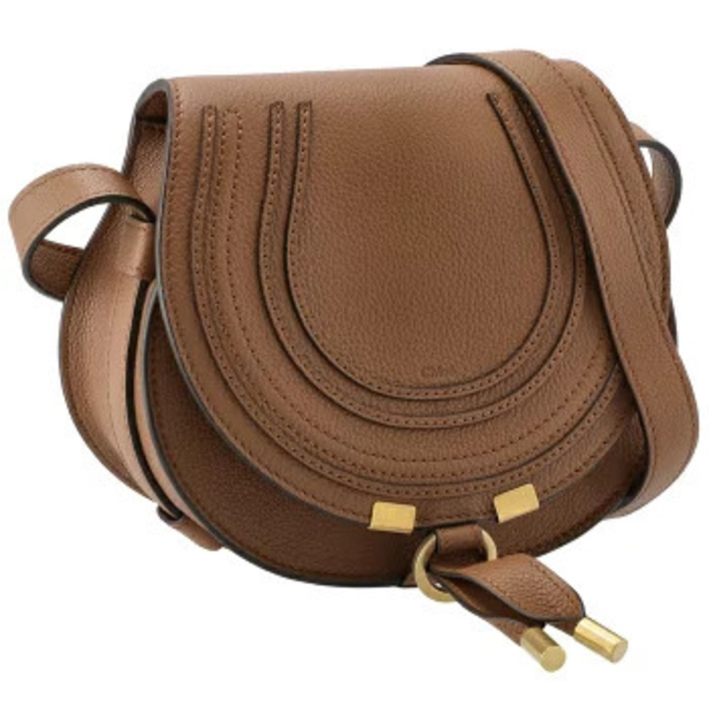 Chloe MARCIE Saddle Bag Shoulder Grain Leather